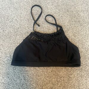 Justice Black Bikini Halter Top. Girl size 12